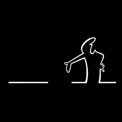 Men's Minimal Cartoon Humor Graphic Tee