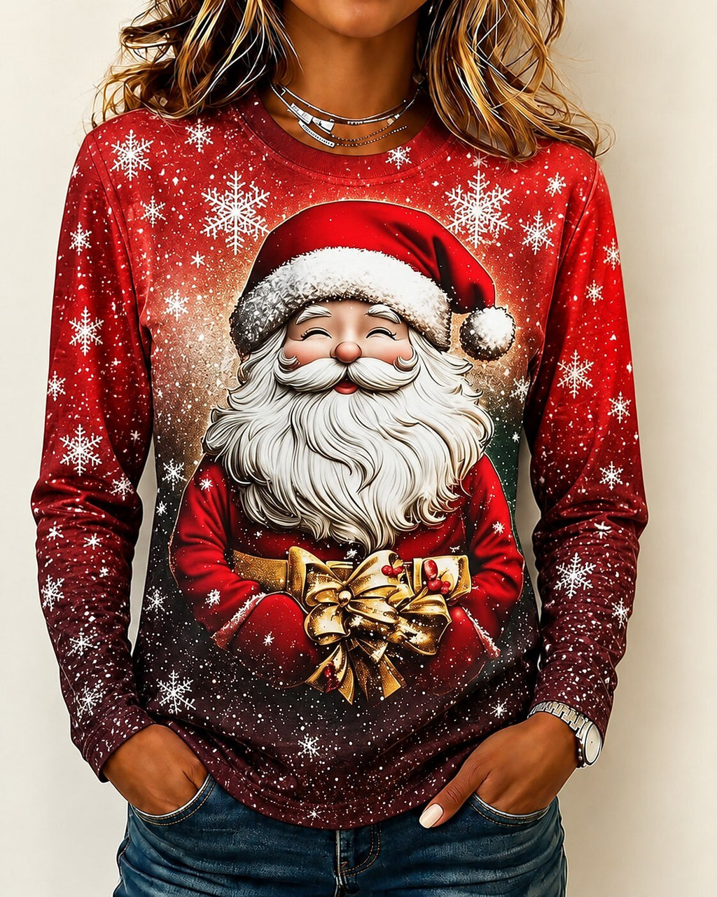 Christmas Tree Snowflake Women's Shirt