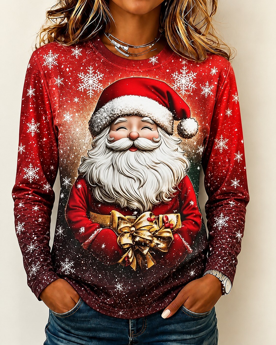 Christmas Tree Snowflake Women's Shirt
